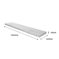 Floating Shelf - Grey Oak - 1200 X 240 X 38mm -Best Home Furnishing Store 12817804 8614976219095332