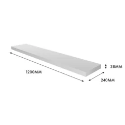 Floating Shelf - White Gloss - 1200 X 240 X 38mm -Best Home Furnishing Store 12817808 2084976219312907