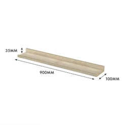 Flexi Storage Decorative Shelving Photo Shelf - Sanoma Oak - 900x35x100mm -Best Home Furnishing Store 12817966 2834967466390222