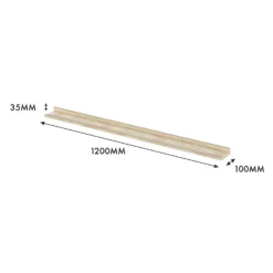 Flexi Storage Decorative Shelving Photo Shelf - Sanoma Oak - 1200x35x100mm -Best Home Furnishing Store 12817974 6494967466194820