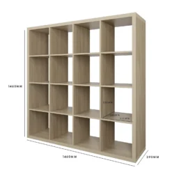 Clever Cube 4x4 Storage Unit - Oak -Best Home Furnishing Store 12819417 7334967466121998