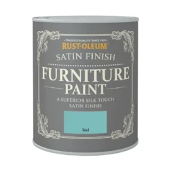 Rust-Oleum Satin Furniture Paint - Teal - 125ml
