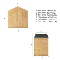 Mercia 4 X 6ft Overlap Apex Windowless Wooden Shed -Best Home Furnishing Store 12819787 1545023716604611