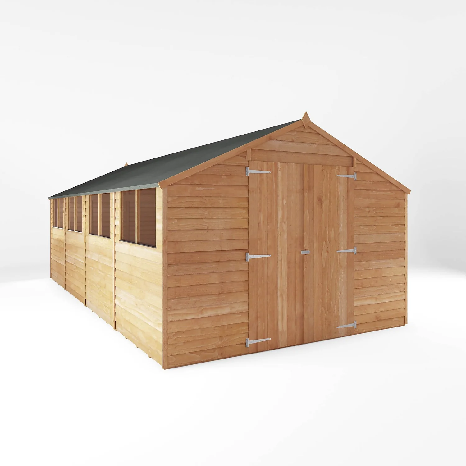 Mercia 20 X 10ft Overlap Apex Wooden Shed 1 Mercia 20 X 10ft Overlap Apex Wooden Shed