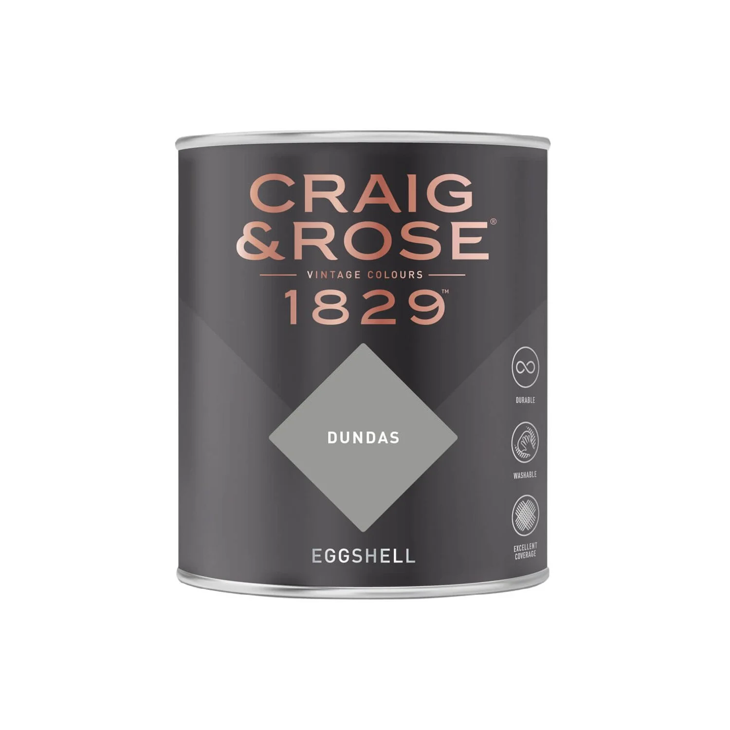 Craig & Rose 1829 Eggshell Paint Dundas - 750ml 2 Craig & Rose 1829 Eggshell Paint Dundas - 750ml - Image 2