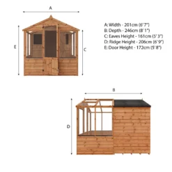 Mercia 8 X 6ft Traditional Apex Combi Greenhouse And Shed 19 Mercia 8 X 6ft Traditional Apex Combi Greenhouse And Shed -Best Home Furnishing Store 12820081 2135028839913276