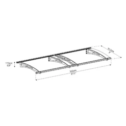 Palram - Canopia Canopy Aquila 3000 Grey Clear -Best Home Furnishing Store 12821841 5654833200018391