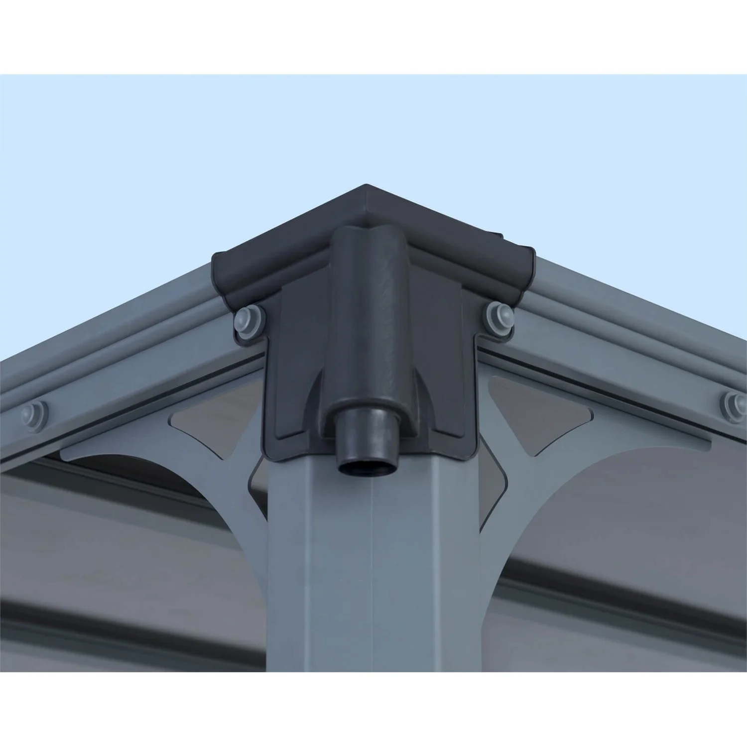 Palram - Canopia Milano 4300 Garden Gazebo Grey Bronze 3 Palram - Canopia Milano 4300 Garden Gazebo Grey Bronze - Image 3