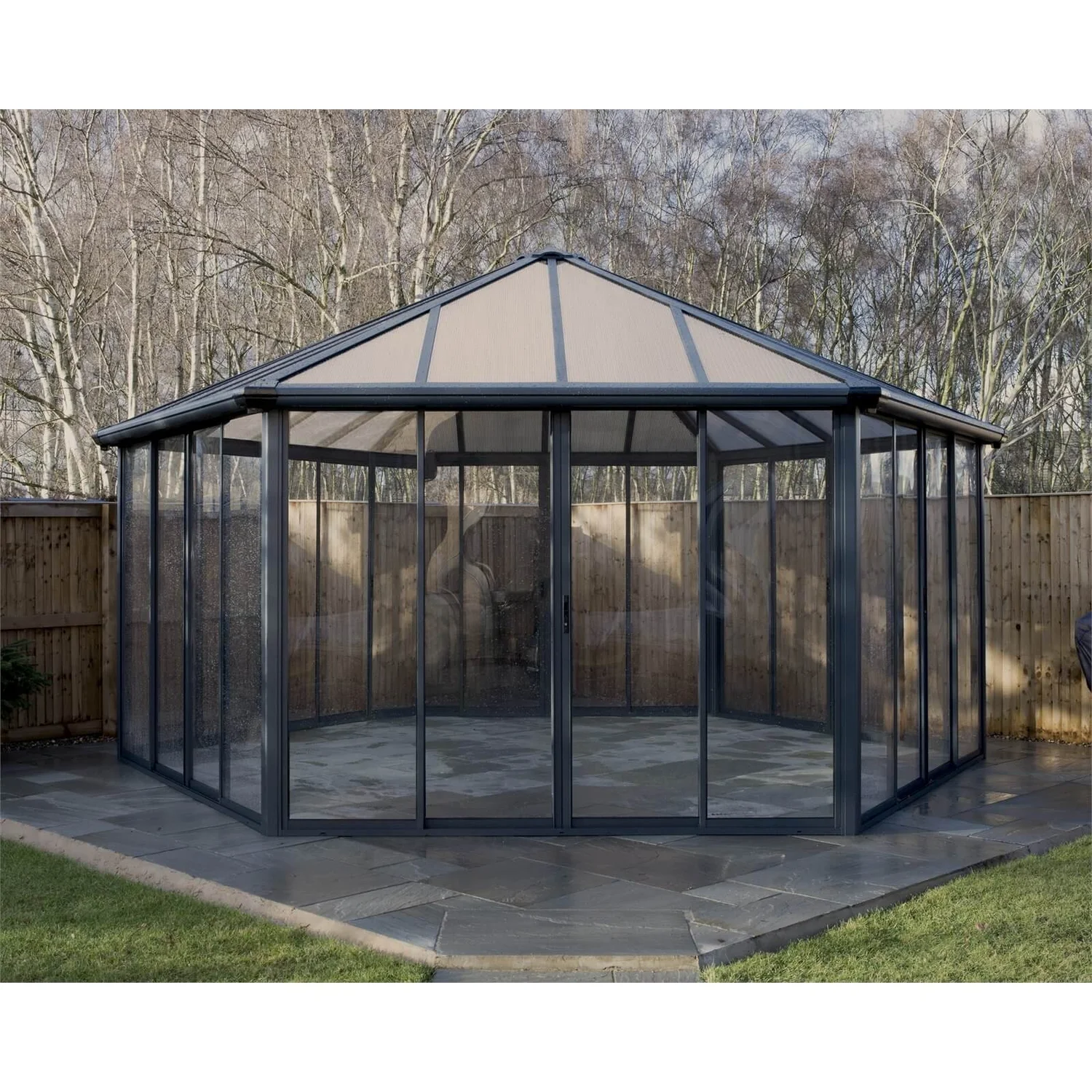 Palram - Canopia Garda Garden Conservatory Grey Bronze 1 Palram - Canopia Garda Garden Conservatory Grey Bronze