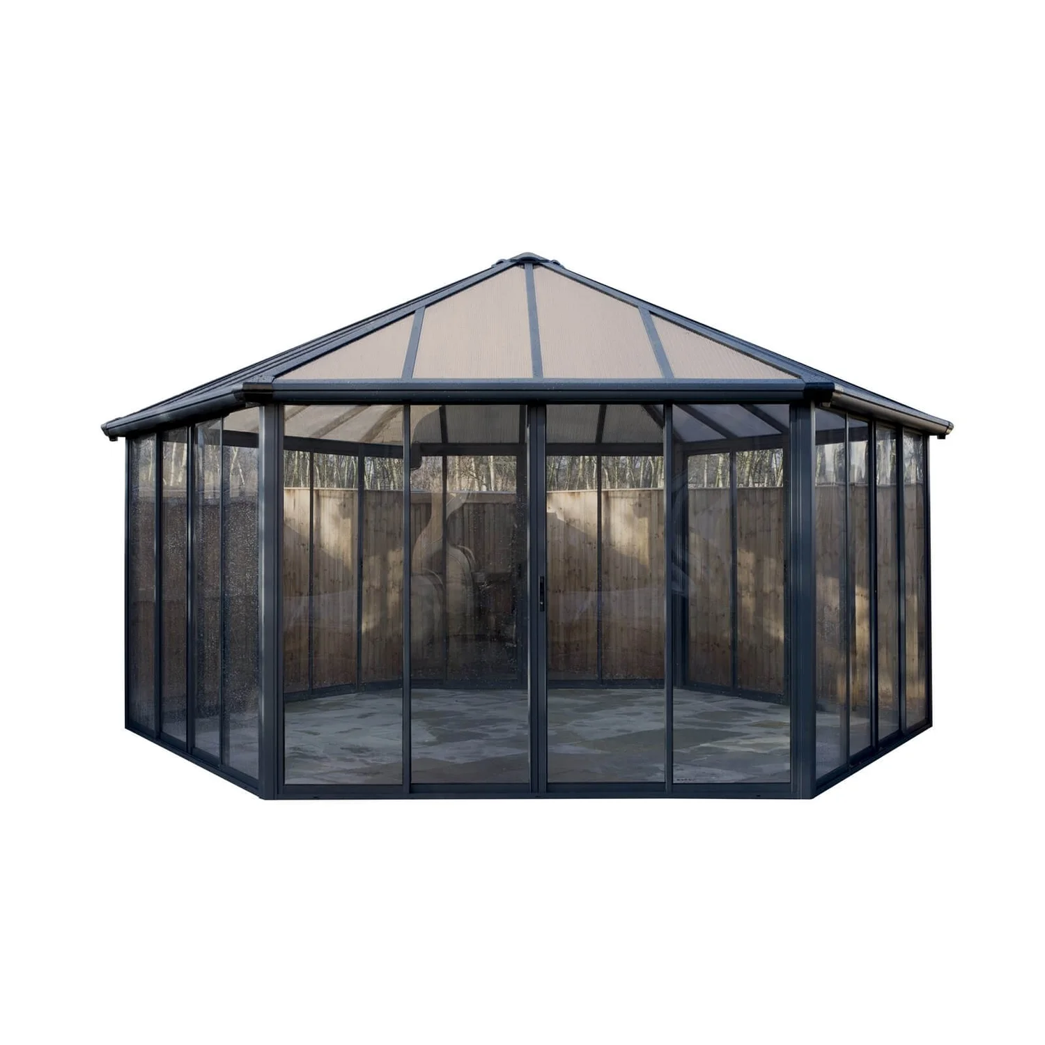 Palram - Canopia Garda Garden Conservatory Grey Bronze 2 Palram - Canopia Garda Garden Conservatory Grey Bronze - Image 2