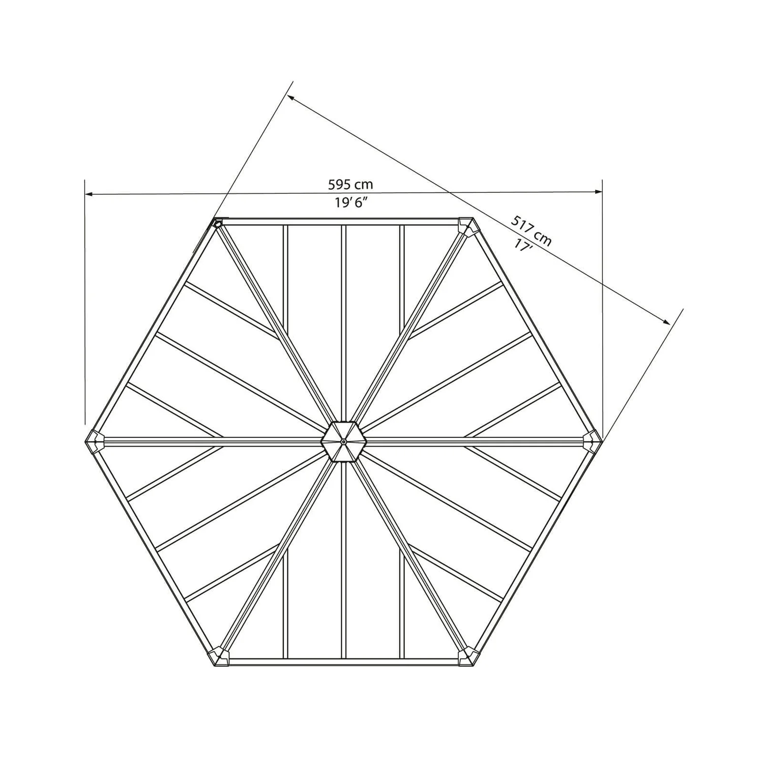 Palram - Canopia Garda Garden Conservatory Grey Bronze 9 Palram - Canopia Garda Garden Conservatory Grey Bronze - Image 9