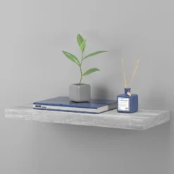 Floating Shelf - Grey Oak - 600 X 240 X 38mm -Best Home Furnishing Store 12822025 5144876423820541
