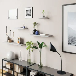 Floating Shelf - Grey Oak - 600 X 240 X 38mm -Best Home Furnishing Store 12822025 8304887314432523