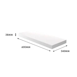 Matt White Floating Shelf - 600 X 240 X 38mm -Best Home Furnishing Store 12822027 4774976219354031