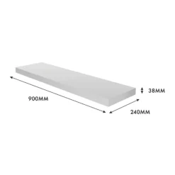 Floating Shelf - White Gloss - 900 X 240 X 38mm -Best Home Furnishing Store 12822047 1744976219240376