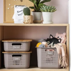 2 Pack Smartstore Wardrobe Basket Tag - Taupe -Best Home Furnishing Store 12822346 1414833174229011