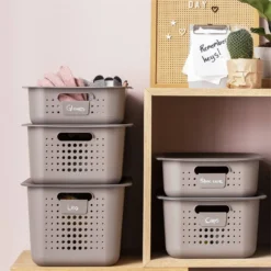 2 Pack Smartstore Wardrobe Basket Tag - Taupe -Best Home Furnishing Store 12822346 1754833173998242