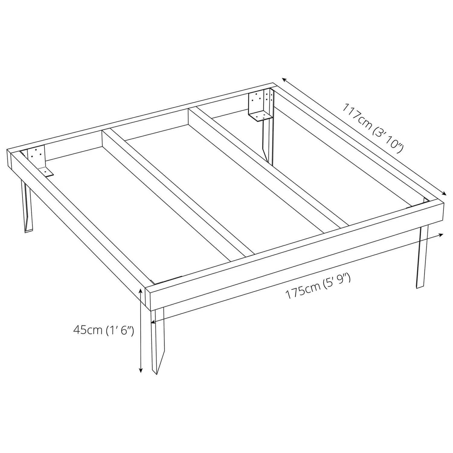 Mercia 6x4ft Pressure Treated Wooden Shed Base - Installation Included 6 Mercia 6x4ft Pressure Treated Wooden Shed Base - Installation Included - Image 6