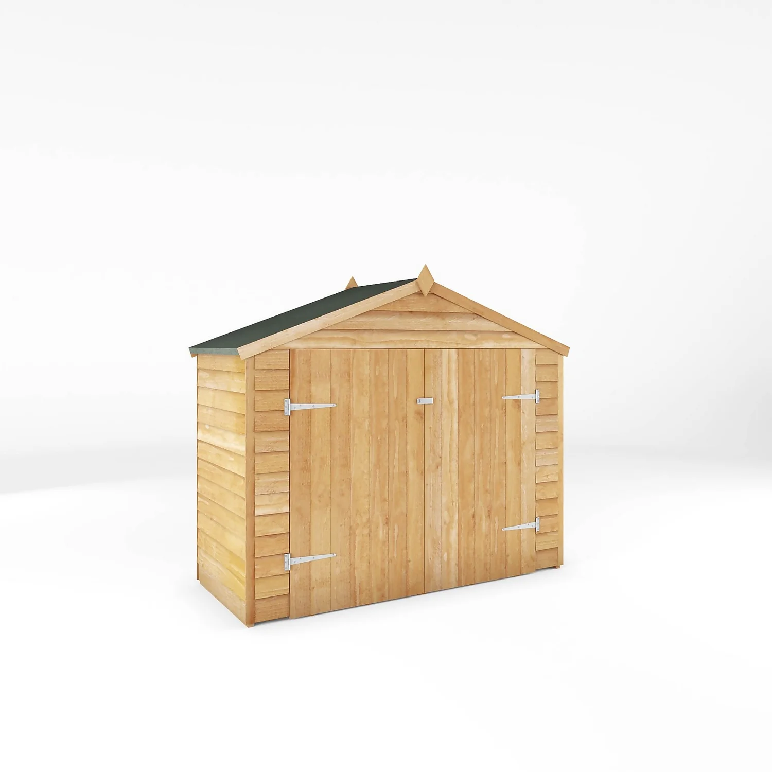 Mercia 7 X 3ft Overlap Apex Bike Shed - Installation Included 1 Mercia 7 X 3ft Overlap Apex Bike Shed - Installation Included