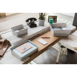 Curver My Style A5 Rectangular Plastic Storage Organiser - Grey 8 Curver My Style A5 Rectangular Plastic Storage Organiser - Grey -Best Home Furnishing Store 12823029 7124833226800633