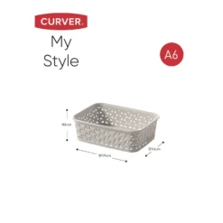 Curver My Style A6 Rectangular Plastic Storage Organiser - Grey -Best Home Furnishing Store 12823033 1804833226532994