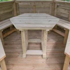 Forest (Installation Included) Thatch Roof Furnished Gazebo - 3.6m - Green -Best Home Furnishing Store 12823704 1394833218785233