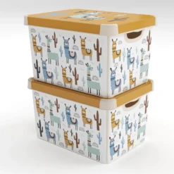 Curver Stockholm Llama Plastic Deco Storage Box - Multi-Coloured - 22L 13 Curver Stockholm Llama Plastic Deco Storage Box - Multi-Coloured - 22L -Best Home Furnishing Store 12824053 2554832983038804