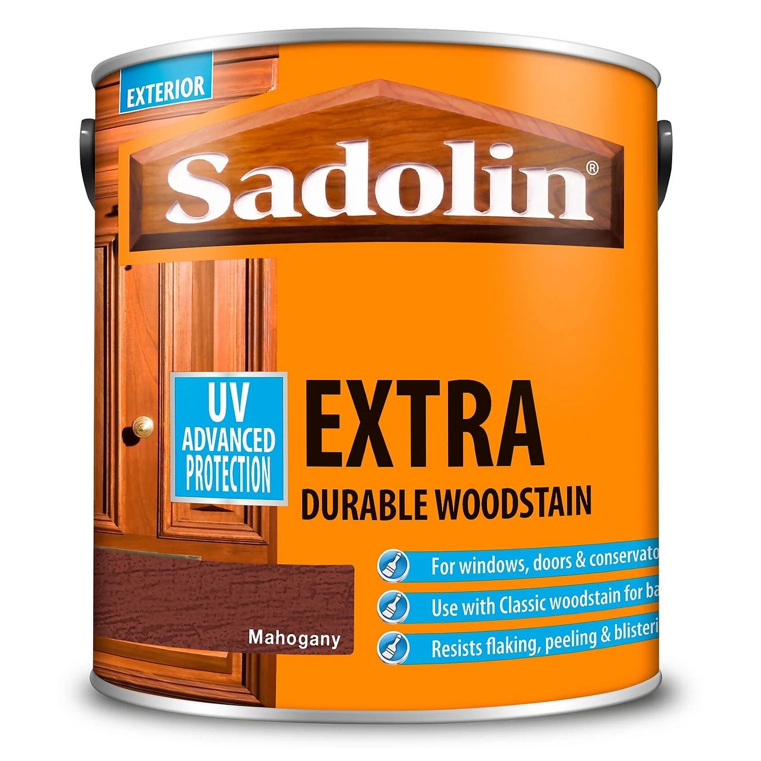Sadolin Extra Durable Woodstain Mahogany - 2.5L 6 Sadolin Extra Durable Woodstain Mahogany - 2.5L - Image 6
