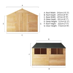 Mercia 10 X 10ft Overlap Apex Shed - Incl. Installation -Best Home Furnishing Store 12825398 1525047801093278
