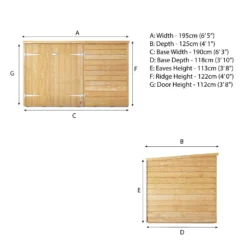 Mercia 6 X 4ft Overlap Pent Bike Shed - Incl. Installation -Best Home Furnishing Store 12825547 1374989186850584