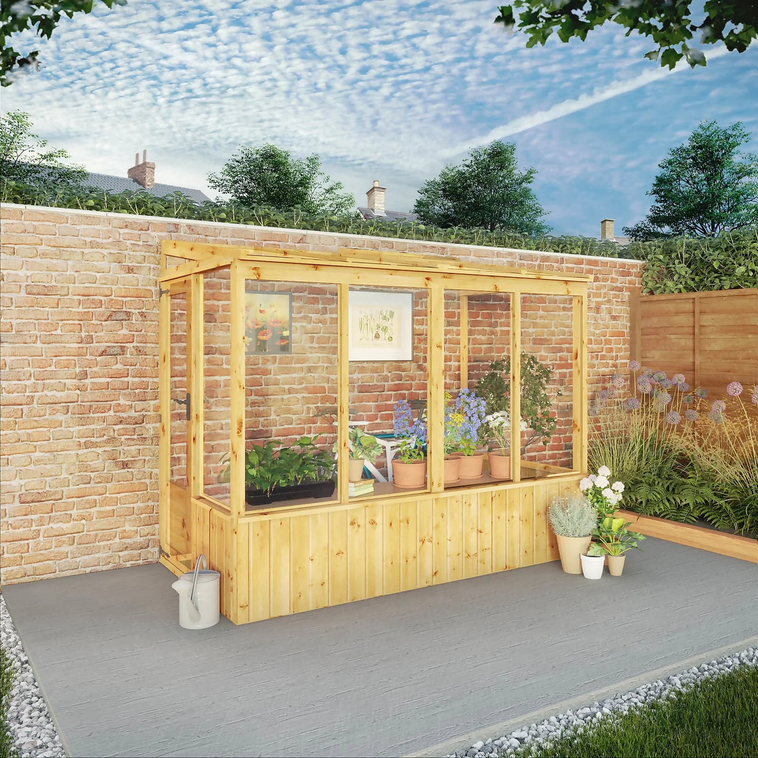 Mercia 8 X 4ft Lean To Greenhouse - Incl. Installation 3 Mercia 8 X 4ft Lean To Greenhouse - Incl. Installation - Image 3