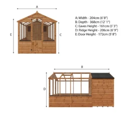 Mercia 12 X 6ft Traditional Apex Greenhouse Combi - Installation Included -Best Home Furnishing Store 12825710 1245028839959461