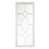 Antique Garden Mirror 105x43cm - White