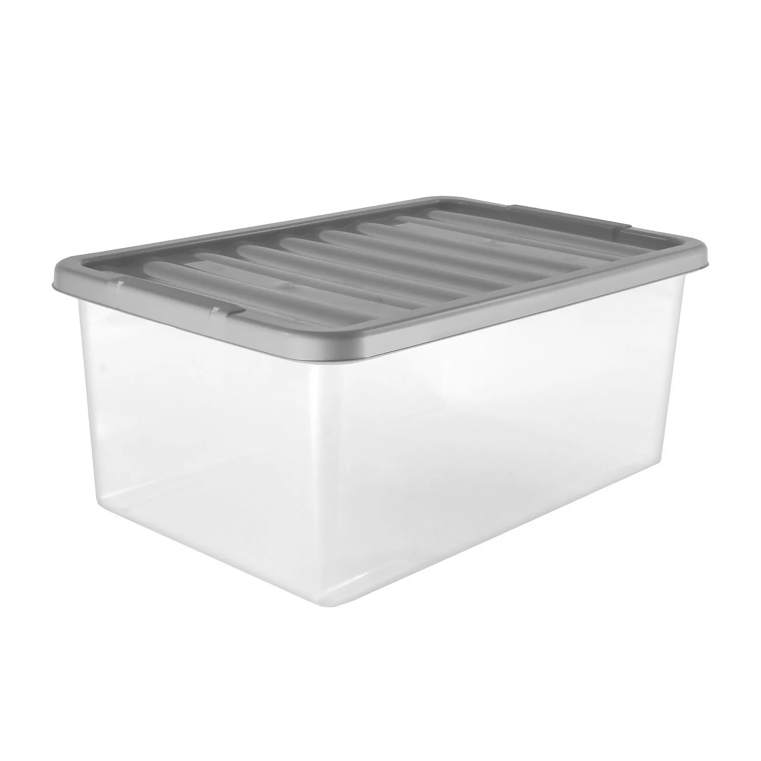 45L Storage Box With Clear Base And Lid 2 45L Storage Box With Clear Base And Lid - Image 2