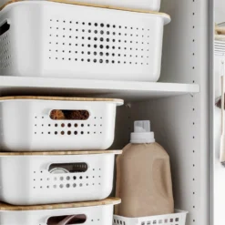 Smartstore 6L Wardrobe Basket - White -Best Home Furnishing Store 12826433 1494833172887105