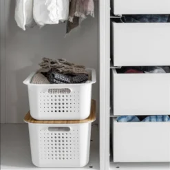 Smartstore 13L Wardrobe Basket - White -Best Home Furnishing Store 12826434 5544833173542101