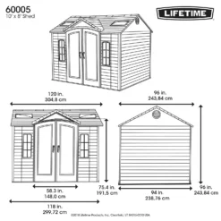 Lifetime 10 X 8ft Outdoor Storage Shed -Best Home Furnishing Store 12826439 2015012583880476