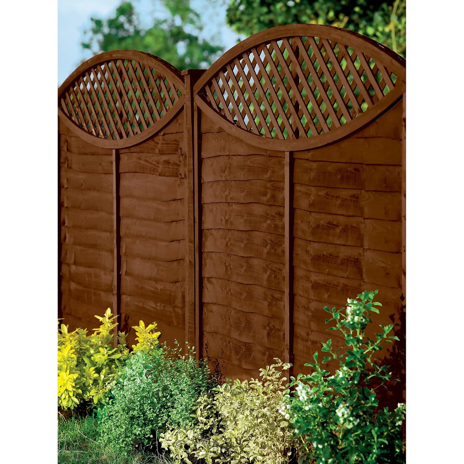 Ronseal Fence Life Plus Paint Dark Oak - 9L 2 Ronseal Fence Life Plus Paint Dark Oak - 9L - Image 2