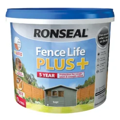 Ronseal Fence Life Plus Paint Sage - 9L 13 Ronseal Fence Life Plus Paint Sage - 9L -Best Home Furnishing Store 12826705 4474942087011300