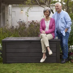 Keter Westwood Outdoor Garden Storage Box 570L - Brown -Best Home Furnishing Store 12828828 1424858568511597