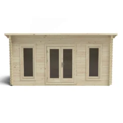 Forest Elmley 5.0m X 3.0m Log Cabin Double Glazed 24kg Polyester Felt, No Underlay -Best Home Furnishing Store 12832780 9134833197718066