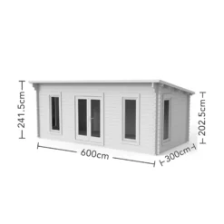 Forest Arley 6m X 3m Cabin Double Glazed 34kg Polyester Felt, Plus Underlay - Installation Included -Best Home Furnishing Store 12833135 2004845841768917