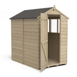Forest 6 X 4ft Overlap Pressure Treated Apex Shed- 4 Window 13 Forest 6 X 4ft Overlap Pressure Treated Apex Shed- 4 Window -Best Home Furnishing Store 12833289 2114833201898266