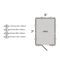 Forest 7 X 5ft Overlap Pressure Treated 7x5 Apex Shed - No Window -Best Home Furnishing Store 12833292 1944833195217227