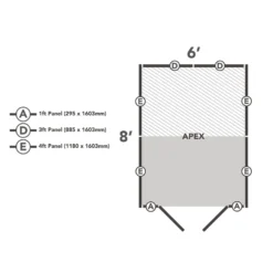 Forest 8 X 6ft Overlap Pressure Treated Apex Shed - Double Door No Windows - Incl. Installation -Best Home Furnishing Store 12833315 2134833202041453