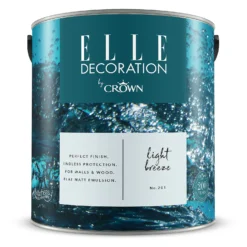 ELLE Decoration By Crown Flat Matt Paint Light Breeze - 2.5L -Best Home Furnishing Store 12834470 2004873582106601