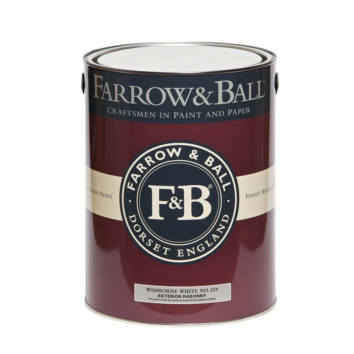 Farrow & Ball Exterior Masonry Paint Wimborne White - 5L 3 Farrow & Ball Exterior Masonry Paint Wimborne White - 5L - Image 3