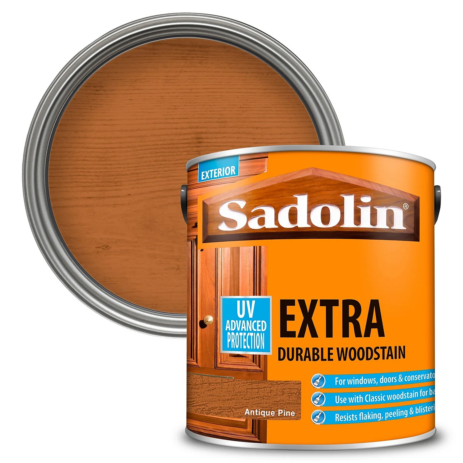 Sadolin Extra Durable Woodstain Antique Pine - 2.5L 1 Sadolin Extra Durable Woodstain Antique Pine - 2.5L