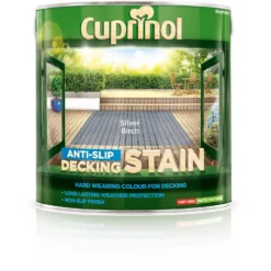 Cuprinol Anti-Slip Decking Stain - Silver Birch - 2.5L