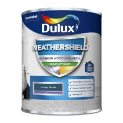 Dulux Weathershield Quick Dry Satin Paint Indigo Shade - 750ml 9 Dulux Weathershield Quick Dry Satin Paint Indigo Shade - 750ml -Best Home Furnishing Store 12836921 1614832980704525